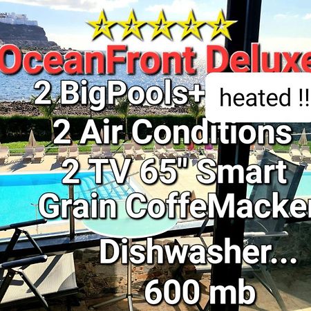 פלאיה דל קורה Oceanfront Deluxe-45M,Heated Pools,2Aircondition, 2Tv-65",Dishwasher,600Mb,Lift,Amadores View ! מראה חיצוני תמונה