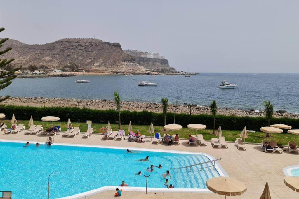 פלאיה דל קורה Oceanfront Deluxe-45M,Heated Pools,2Aircondition, 2Tv-65",Dishwasher,600Mb,Lift,Amadores View ! מראה חיצוני תמונה